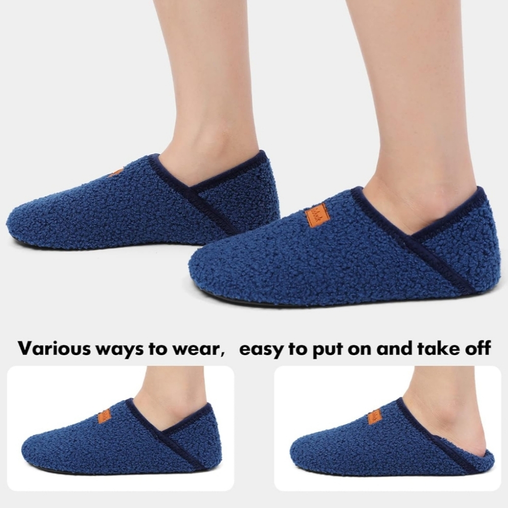 Xihalook Cozy Blue Fleece Slippers
